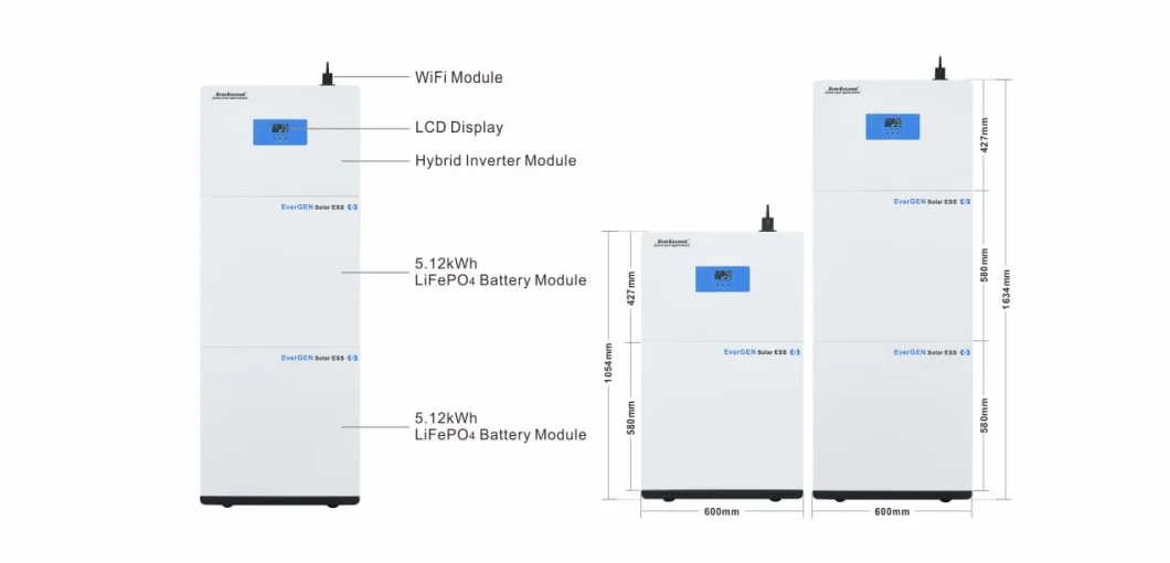 5kw Hybrid Solar Energy Storage System for Solar Battery Rechargeable Battery Energy Storage System