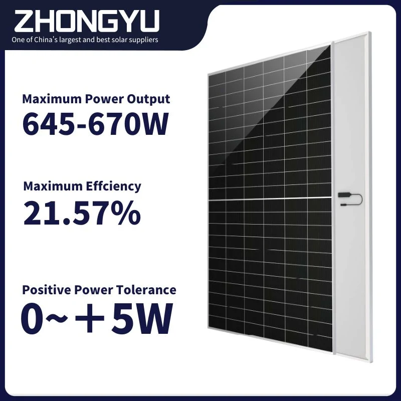 700W Solar Panel 210mm Half Cut 660W 670W 680W 700W China Mono Solar Panel 100kw 150 Kw Photovoltaic Panel