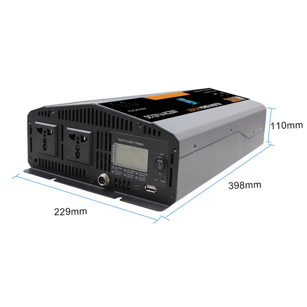 DC 12V 24V to AC 220V 3kw 3kv Pure Sine Wave Solar Power Inverter