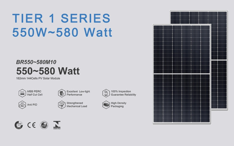 415/450/550/670W Wholesale Solar PV Silicon Mono/Mini Hybrid Energy Storage/Energy Full Black Half Cell Monocrystalline Silicon Home Flexible Photovoltaic Panel