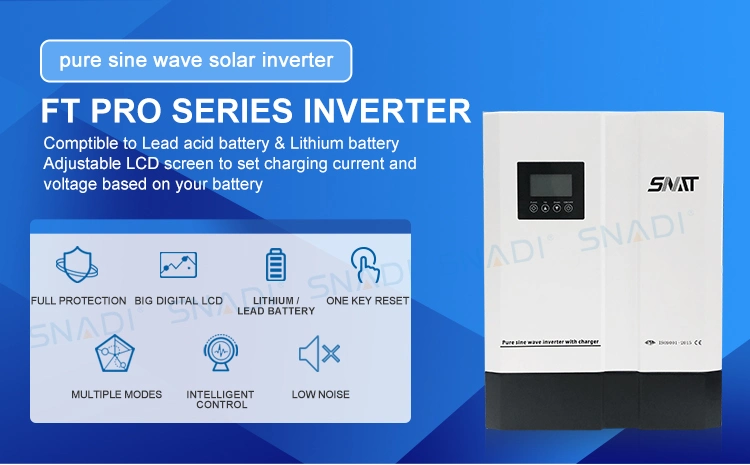 5kVA Inverter Pure Sine Wave Solar Panel System 3kw Home Solar Power with MPPT Charge Controller