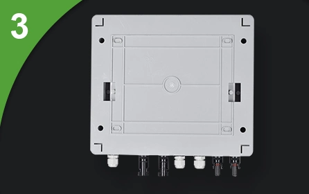 IP65 Waterproof DC Combiner Box for Solar System 2 Input 1 out Junction Box