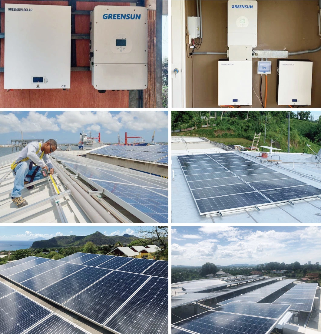 Greensun Factory Price on 10 Kw 15kw 20kw Power Supply System Photovoltaic Solar off Grid Tied Generator Hybrid Solar System