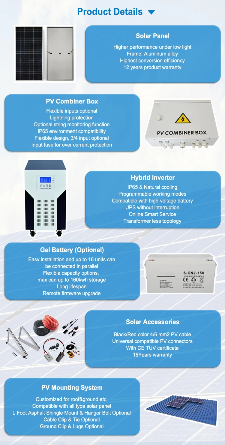 Wholesale Full Set 15kw off Grid Power System Home Solar Kit with Mounting Custom Solar Energy Manufacturer Complete Price List for Home System