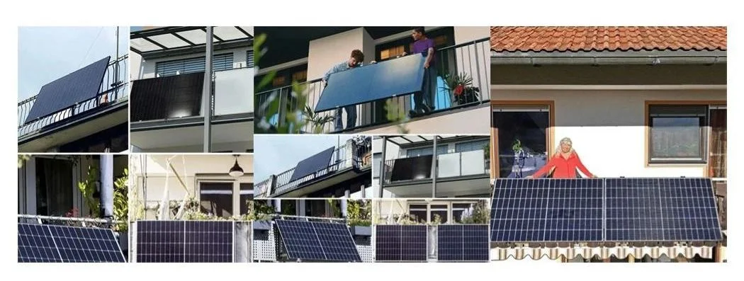 Home Solar Power Solution with Photovoltaic Panel Micro Inverter 800W Roof Balcony Mounted System