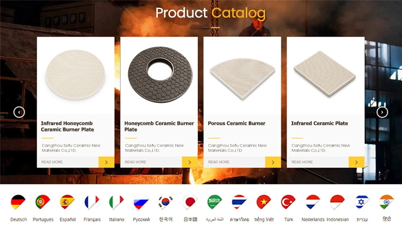 Infrared Plate Suppliers Gas Energy Ceramic Energy-Saving Panel Tiles Heater Parts