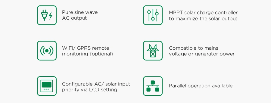 Commercial Solar Panel 50 80 100 Kw kVA Hybrid Solar Power System with Competitive Price