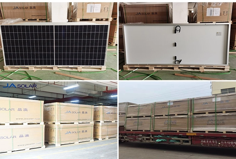 Solar Panel Jinko Trina Longi Ja 540W 545W 550W Half Cell 9bb PV Panels Sun Power Panel Monocrystalline Solar Modules with 25 Years Warranty ISO CE IEC TUV