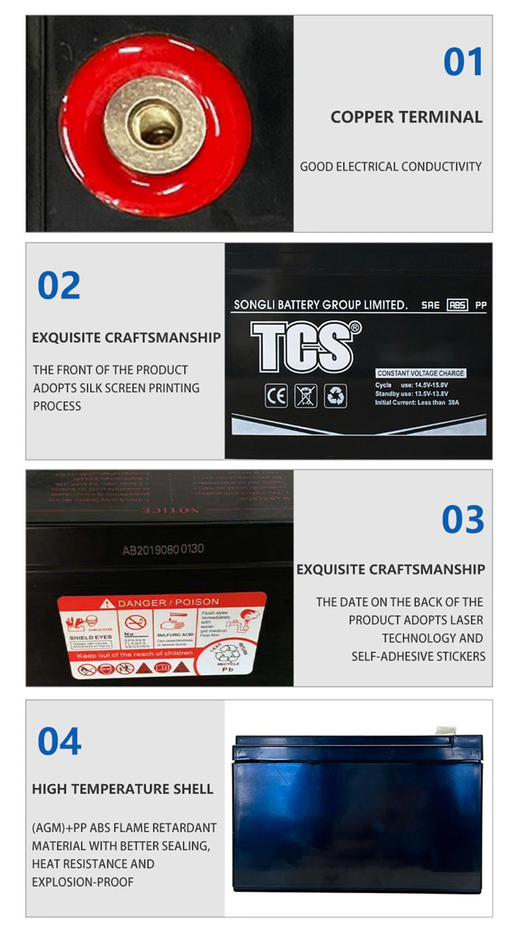 China Strength Supplier 12V 100ah Solar AGM SLA Deep Cycle VRLA Energy Storage Lead Acid Battery for Communication Equipment