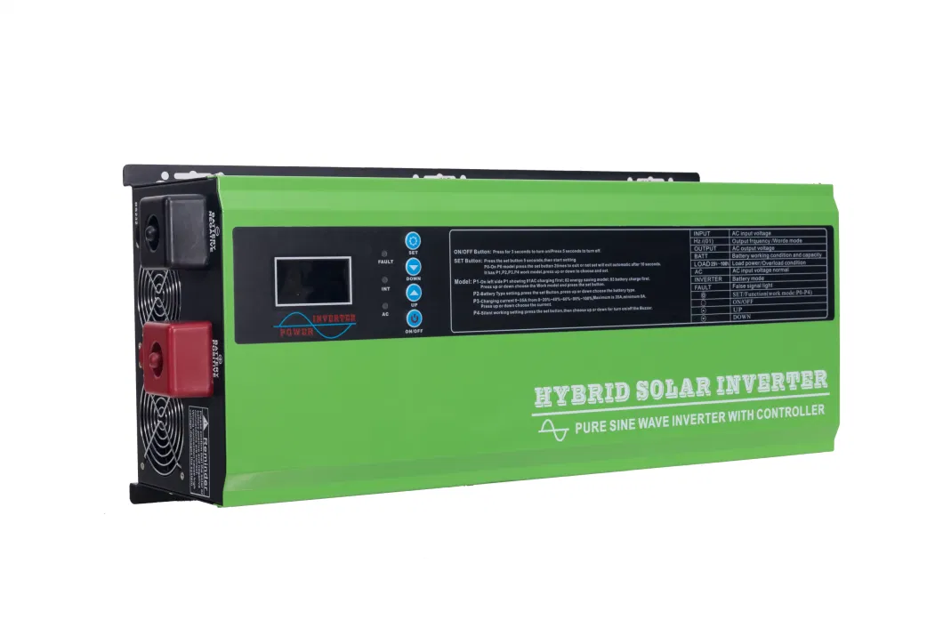 5000W off-Grid Solar Inverter Hybrid 5kw Pure Sine Wave MPPT Inverter Built in 100A Solar Charger