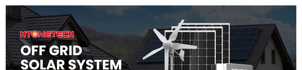 Htonetech Monocrystalline 335W 300W Solar Panel Flexible Hybrid Renewable Energy Systems China Wind Generatorswindmill Powered Systems with 3000 Kw Wind Turbine