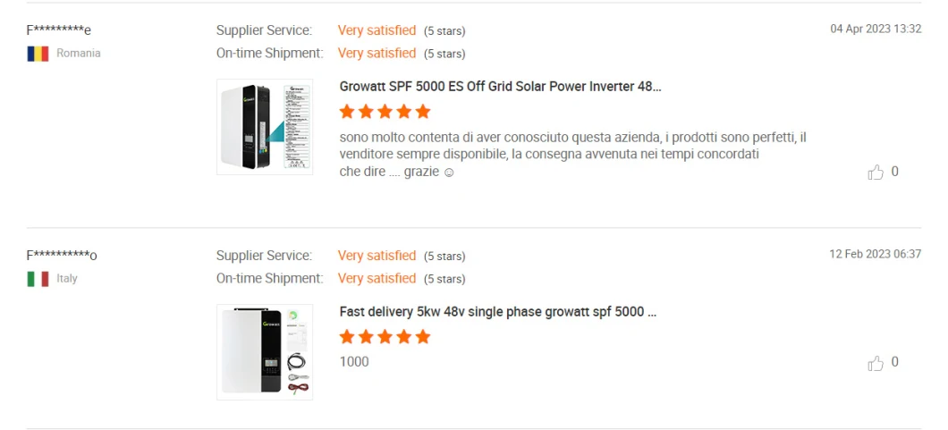 Growatt Wholesale Price 5kw 5000es Series off Grid Solar Inverter in Stock