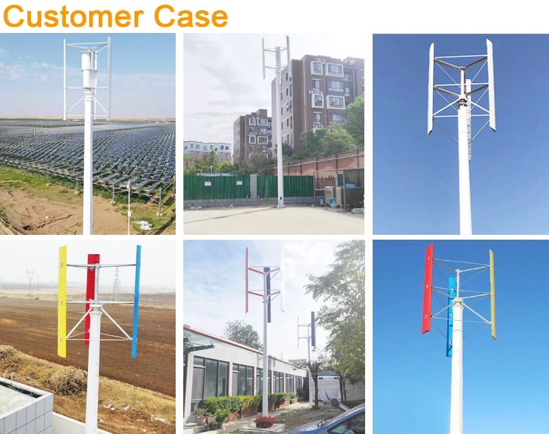 The Factory Price 120V 220V 380V 10 Kw Wind Generator Vertical off Grid Hybrid Solar Wind Power System