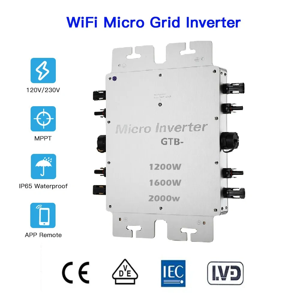 Microinverter 2000W 2400W 2800W Waterproof Solar Inverter 12 Years Manufacturer IP68 Micro Inverter Power