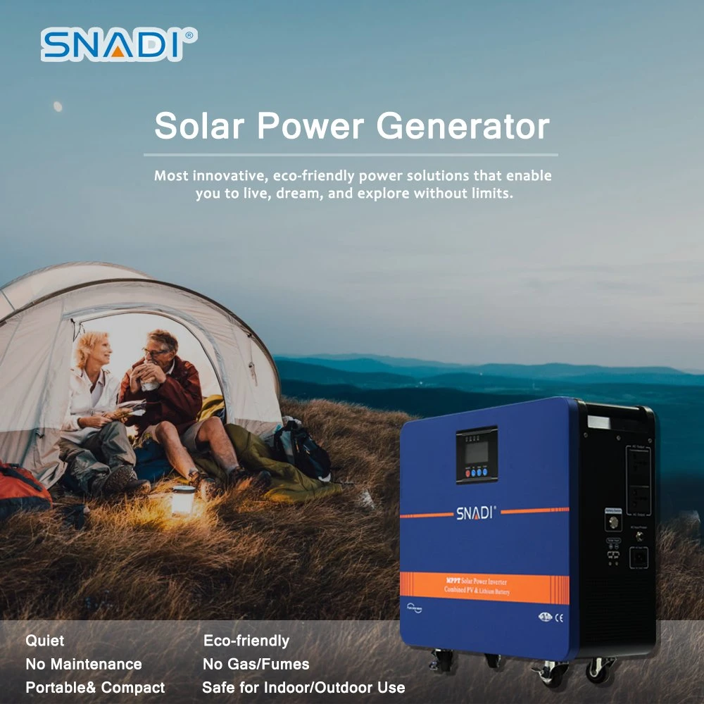 Power Station 1kw 3kw 5kw Solar Portable Generator Panels Energy System Lithium Battery Bank