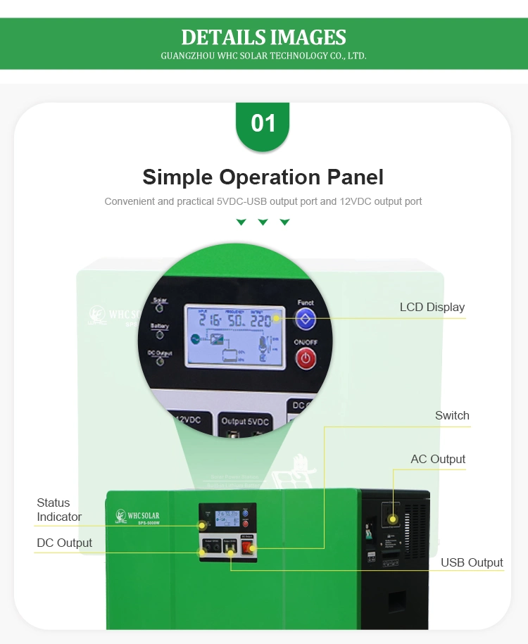 5 Kw 10kwh off-Grid/Hybrid Energy System 50ah*4 200ah Solar Residential Storage Lithium Ion Rear Battery