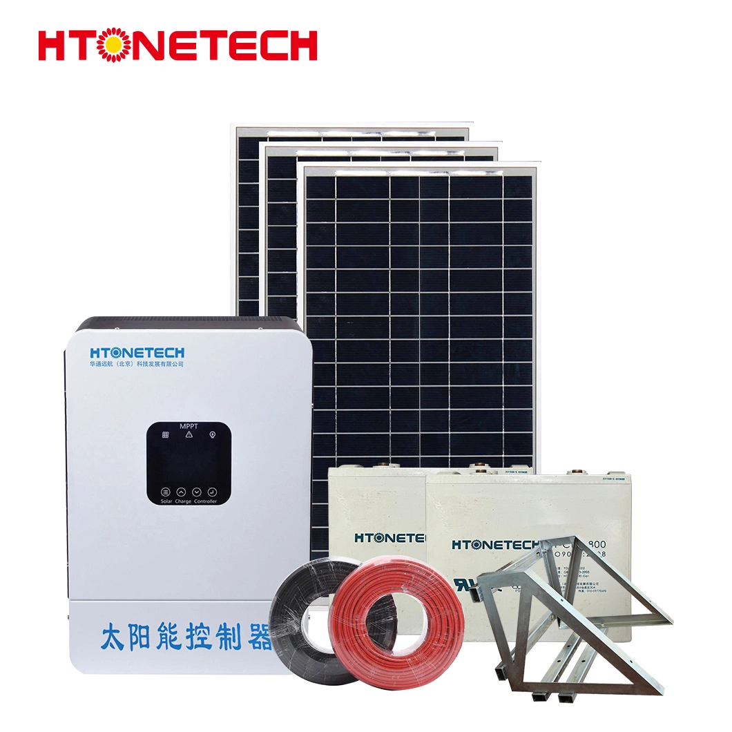 Htonetech 39 Kv Complete off Grid Solar System Wholesalers China 5kwh 10kwh 43kwh Solar Power System for Fridge