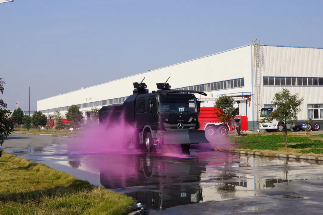 Cxxm Customizing 14000L 6X4 Model Anti-Riot Water Cannon Vehicle/ 6X6 Model Mercedes-Benz Complete Self-Protection System Customized Anti-Riot Water Truck