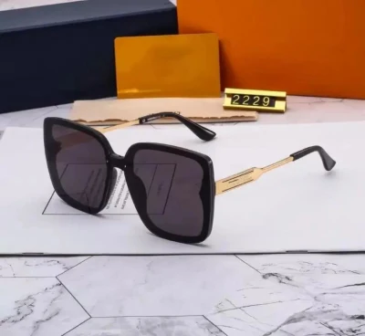 Designer Sunglasses Brand Mens Women Mirror Classic Round Sunglasse UV400 Eyewear Metal Gold Frame Sun Glasses Polaroid Glass Lens