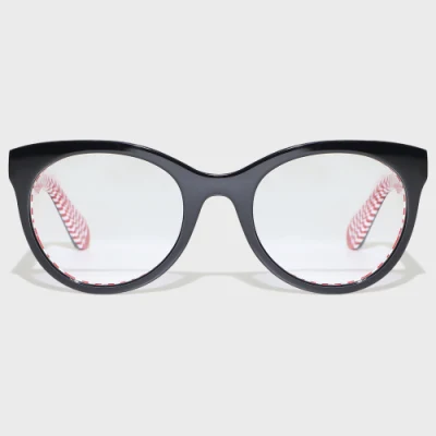 Yeetian Classic Red Black Designer Men Round Optical Eyeglasses Frames Manufacturers