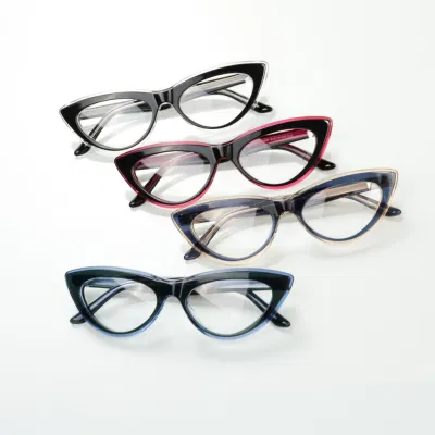 Wholesale High Quality New Cat Eye Shape Eyeglasses Computer Optical Frame Eyewear Anti Blue Light Blocking Reading Glasses