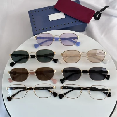 Luxury Replica Summer Glasses New Style Shade Anti-UV Women Sunglasses Polarized Top Quality Men Sun Glasses with Brand Logo