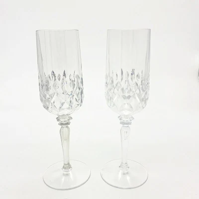  200ml Clear High Glass Red Wine Glasses Long Stem Plastic Goblet Bulk Food Grade Party Plastic Glasses for Wine