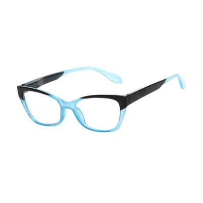 Spring Hinge Anti Blue Block Eyewear Recycled Small Square Frame Reading Glasses