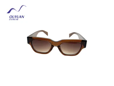 Fashion Rectangle Sun Glass for Desinger Polarized Sunglasses
