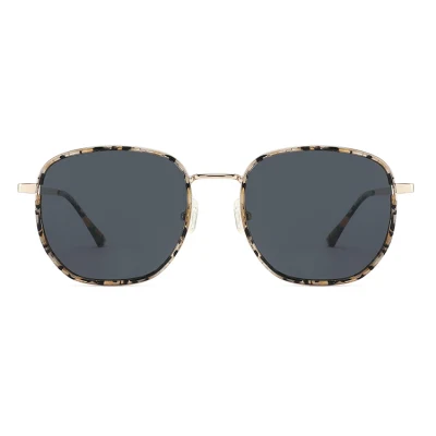 Hot Sale Colorful Sun Glasses UV400 Lenses Shades Square Trendy Fashion Metal Sunglasses for Men