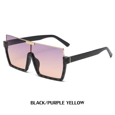  Half Frame Oversize Falte Top Fashion Sunglasses Shades