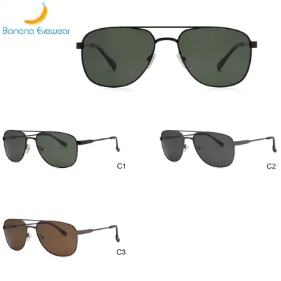 Ready to Ship Fashionable Men Stylish Metal Polarized Sunglasses