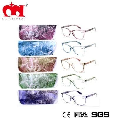 Stylish Reading Glasses and Eyeglasses Pouch with Paper Transfer (WRP902004)