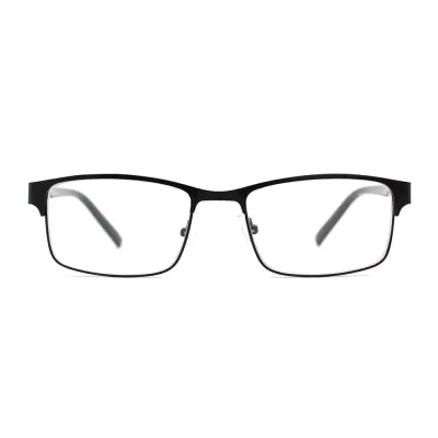 Classic Elegant Style Square Frame Unisex Optical Eyewear Wholesale Anti Blue Light Metal Best Reading Glasses (WRM21054)