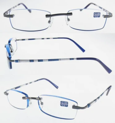Wholesale Rimless Metal Reading Glasses (RM612001)