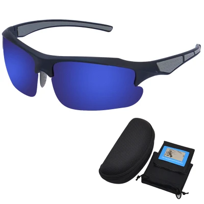 Anlorr 9027 Sports Sunglasses One Piece Polarized Sun Glasses for Men Outdoor Cycling Glasses