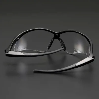 Clear ANSI Z87 1 Polycarbonate Safety Glasses Work Adjustable Temples Anti Fog Prescription Safety Glasses