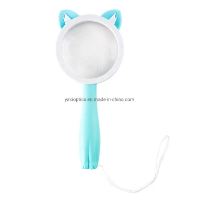  Soft Silicone Ear Cartoon Magnifying Glass for Seniors, Students, Professionals