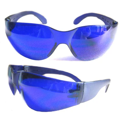  IPL High Optical Density of Wavelength 650nm ND: YAG Laser Safety Glasses Anti Radiation with Blue Lens Safety Eyewear