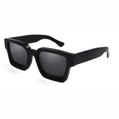 Heavy Trendy Shades Handmade Acetate Tac Les Optical Frame Brand Unisex Men Fashion Sunglasses