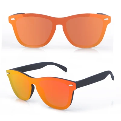 Usom UV400 Men′s Glasses Classic Retro Brand Design Driving Rimless Polarized Sunglasses