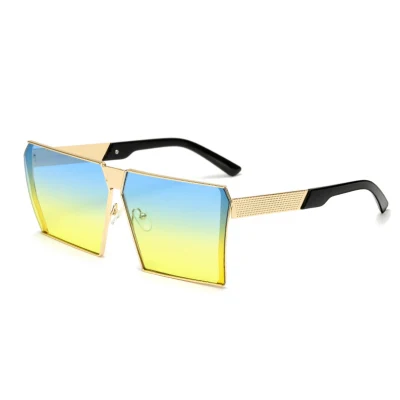 2023 New Big Frame Gradient Shades Oversized Sunglasses Square Vintage Eyewear Women Fashion Sun Glasses UV400 Eyeglasses