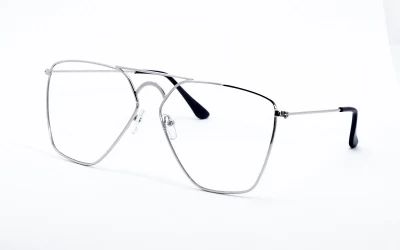 Oversized Metal Frame Reading Glasses with CE