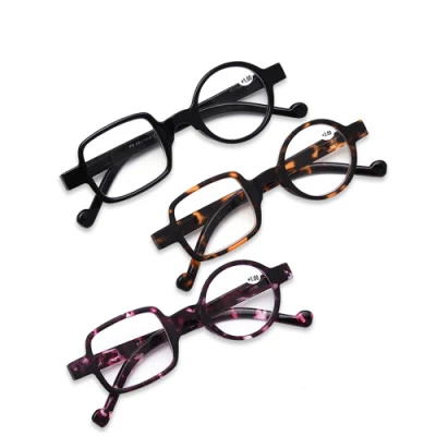 Cheap Fashion Asymmetrical Round&Square Men Women Presbyopia Glasses Reading Glasses