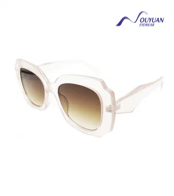 2023 Safety Big Square Luxury Sexy for Unisix Designe Transparent Tender Lens Fashion Model Safety UV400 Creative Sunglasses