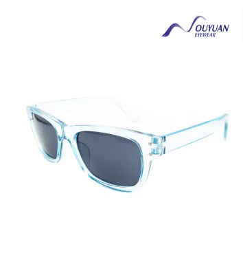 2023 Safetybig Square Luxury Sexy for Unisix Designe Transparent Fashion Model Safety UV400 Creative Sunglasses