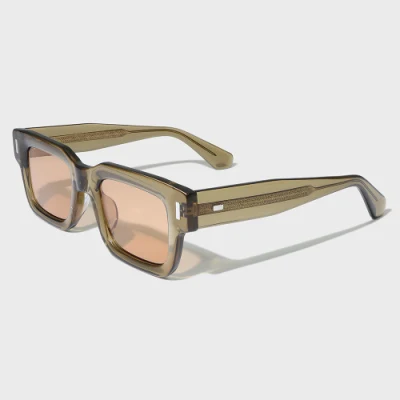  Yeetian Bevel Acetate Frame Retro Rectangle 2023 Luxury Men Light Shade City Vision Sunglasses