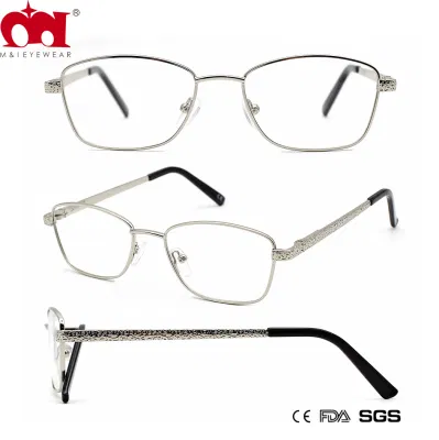 Sliver Gental Small Face Promotion Buiness Metal Reading Glasses (WRM21040)