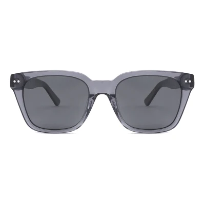Branded Square Sun Glasses OEM Tac Polarized Nylon Lens High Premium Cellulose Acetate Sunglasses