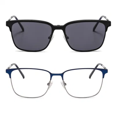 2020 New Fashion Eyewear Clip on Magnetic Men Sunglasses Polarized Men Metal Driving Sunglasses Sun Glasses